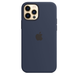 iPhone 12 / 12 Pro: Liquid Silicone Case (Marineblauw)