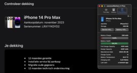 (No.5480) iPhone 14 Pro Max 256GB Deep Purple **A-Grade**