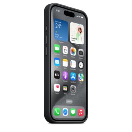 FineWoven case voor iPhone 15 Pro met Magsafe (Zwart)