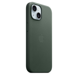 FineWoven case voor iPhone 15 met Magsafe (Evergreen)