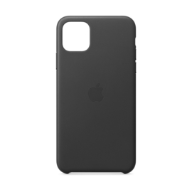iPhone 11: Leather case (black)