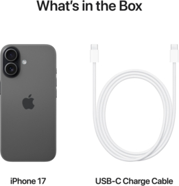 (No.6517) iPhone 17 256GB Zwart **nieuw**