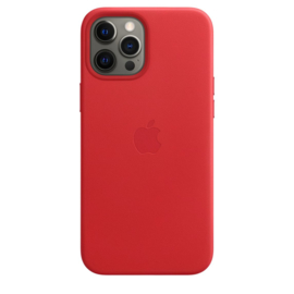 iPhone 12 Pro Max: leather case (Product)Red
