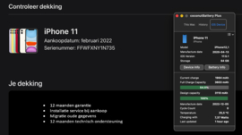 (No.4853) iPhone 11 64GB Zwart **A-Grade**