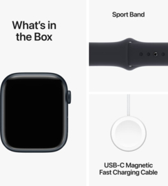 (No.5263) Apple Watch serie 9 45mm Midnight  GPS **A-Grade**