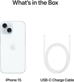 (No.6555) iPhone 15 Blauw 128GB  **B-Grade**