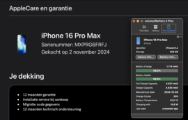 (No.6146) iPhone 16 Pro Max 256GB Black Titanium **A-Grade**
