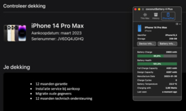 (No.5479) iPhone 14 Pro Max 256GB Space Black **A-Grade**