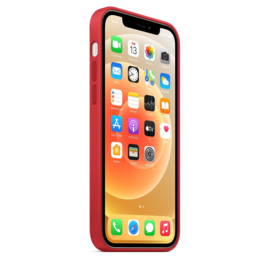 iPhone 12 mini: Liquid Silicone case (Rood)