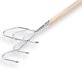 Cultivator 5 tands, met steel 160cm