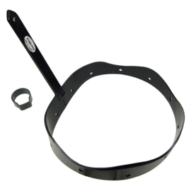 Baggerbeugel gesmeed blauw, met ring *deWit*