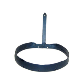 Baggerbeugel gesmeed blauw +ring *deWit*