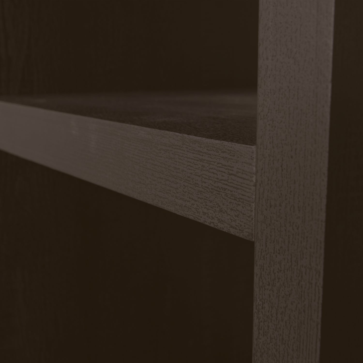 377431-D | Timo open kast - mdf donkerbruin 195x50x40 cm | WOOOD
