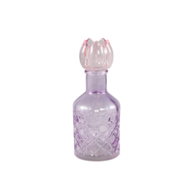 725689 | Patsye tulip bottle candleholder - purple | PTMD