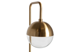 801027-A | Globular staande lamp metaal antique brass | BePureHome - SHOWROOMMODEL, alleen afhalen!