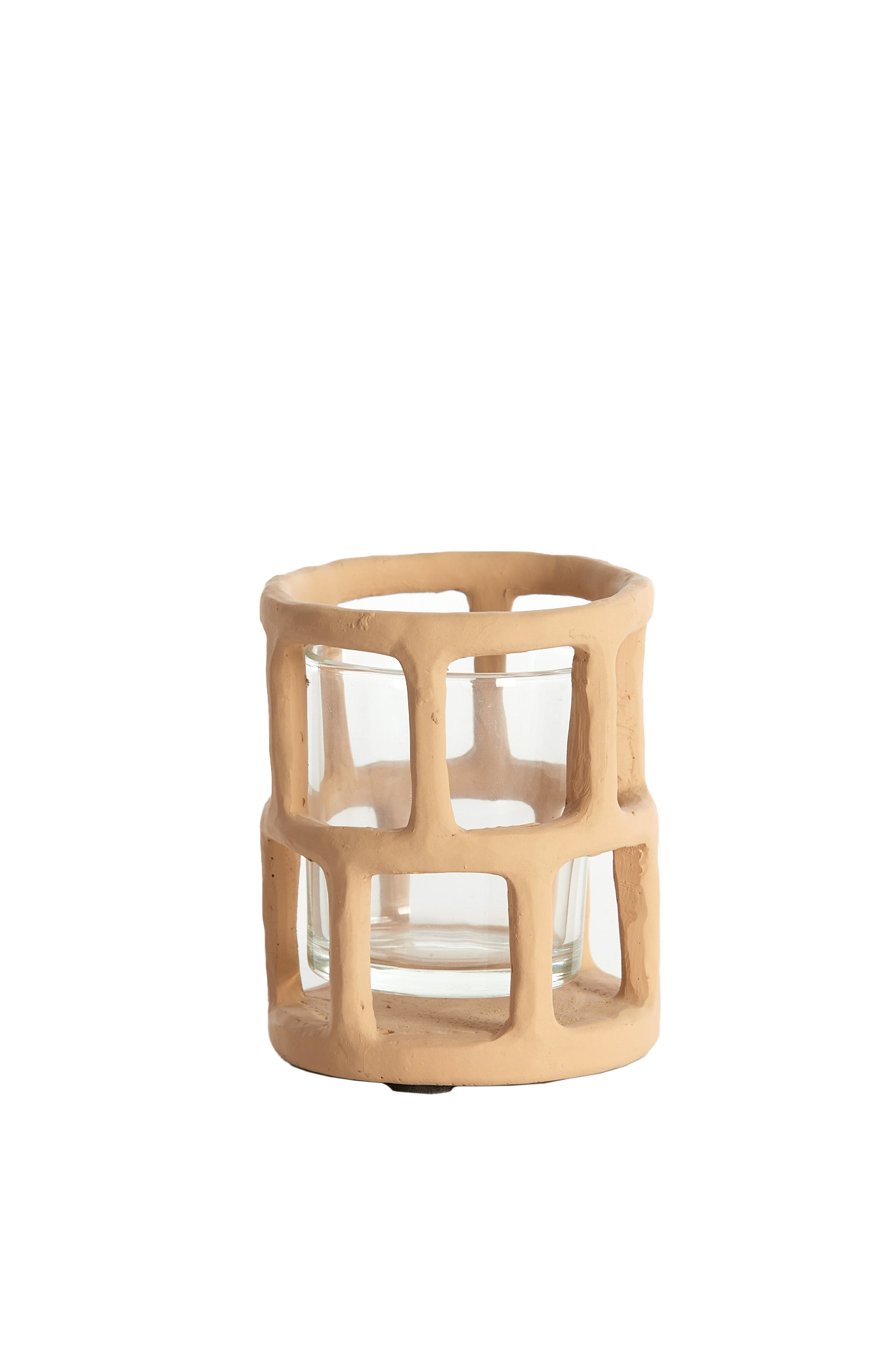 7783494 | Theelicht Ø10x12 cm ALIMOS - licht terra | Light & Living - Binnenkort verwacht!
