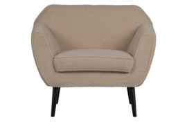 340454-TS | Rocco fauteuil fluweel - teddy sand | WOOOD