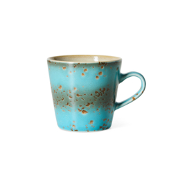 KST0255 | 70s ceramics: americano mug, aqua | HKliving - Eind oktober verwacht!