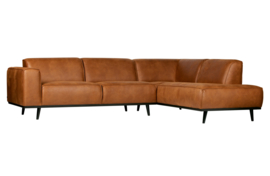 378655-09 | Statement hoekbank rechts - eco leer cognac | BePureHome