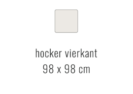 Hocker vierkant - AMARILLO 98x98 cm | Sevn