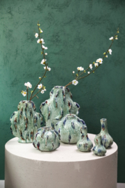 725207 | Jaclyne vase garlic shape S - green | PTMD
