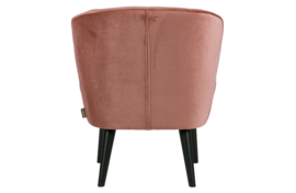 375690-31 | Sara fauteuil - fluweel oud roze | WOOOD