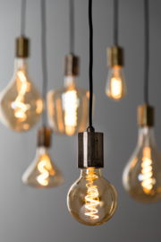 9900402 | Deco LED globe Ø9,5x14 cm 4W - amber E27 dimbaar | Light & Living