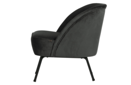 800748-Z | Vogue fauteuil - fluweel zwart | BePureHome