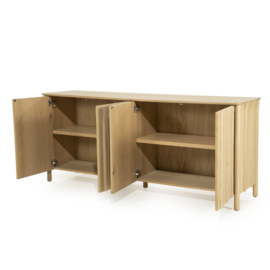 96408 | Dressoir Jake 4-drs. - naturel | Eleonora