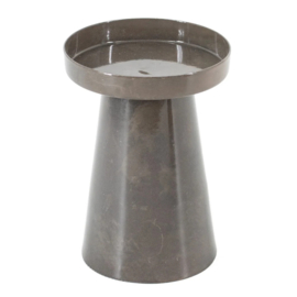 HB6067 | Metalen kaarsenstandaard laag - pink stone | HomeBound by KY