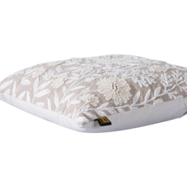 719911 | Osten cushion with leaves - natural | PTMD