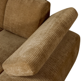 377459/60-H | Mojo chaise longue element (links of rechts) - ribstof honinggeel | WOOOD