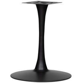 377344 | Bistro trompetvoet - metaal matzwart 72xø60cm | WOOOD