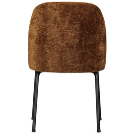 800816-MB | Vogue eetkamerstoel - 3D Chenille midden bruin | BePureHome