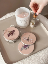 OZ3304 | Set van 6 onderzetters met rekje - insects | HomeBound by KY