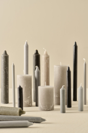 78023-18 | Rustic candle - french grey Ø:6.8 H:10 | Ib Laursen 