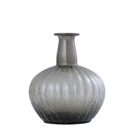 722220 | Fann recycled glass vase B - brown | PTMD