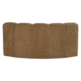 377902-WG | Mojo eetbank half ronde hoek met rugleuning - wollig geel | WOOOD