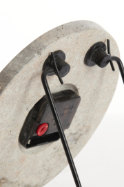 7112782 | Klok Ø15 cm JENAY - bruin travertin | Light & Living