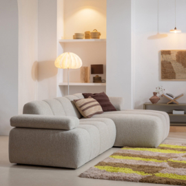 377459/60-EM | Mojo chaise longue element (links of rechts) - bouclé beige melange | WOOOD