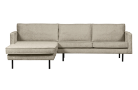 800905-WH | Rodeo chaise longue links - structure velvet wheatfield| BePureHome