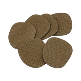 736578 | Delcia organic coasters S/6 - green | PTMD
