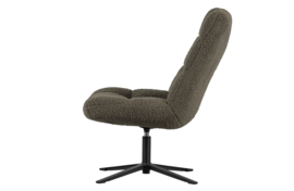 373406-G | Job draaifauteuil - teddy groen | WOOOD