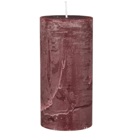 78024-33 | Rustic candle - red Ø:6.8 H:14 | Ib Laursen - Binnenkort verwacht!