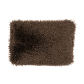 250233 | Kussen Doodly 40x60 cm - dark brown | By-Boo - Eind november verwacht!