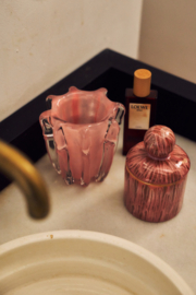 KST0314 | 70s ceramics: small storage jar, rhubarb | HKliving - Medio november verwacht!