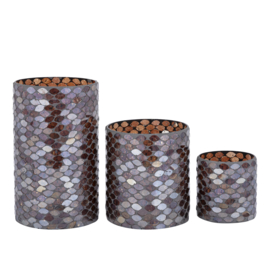 729131 | Ailya tealight mozaïk S - brown | PTMD 