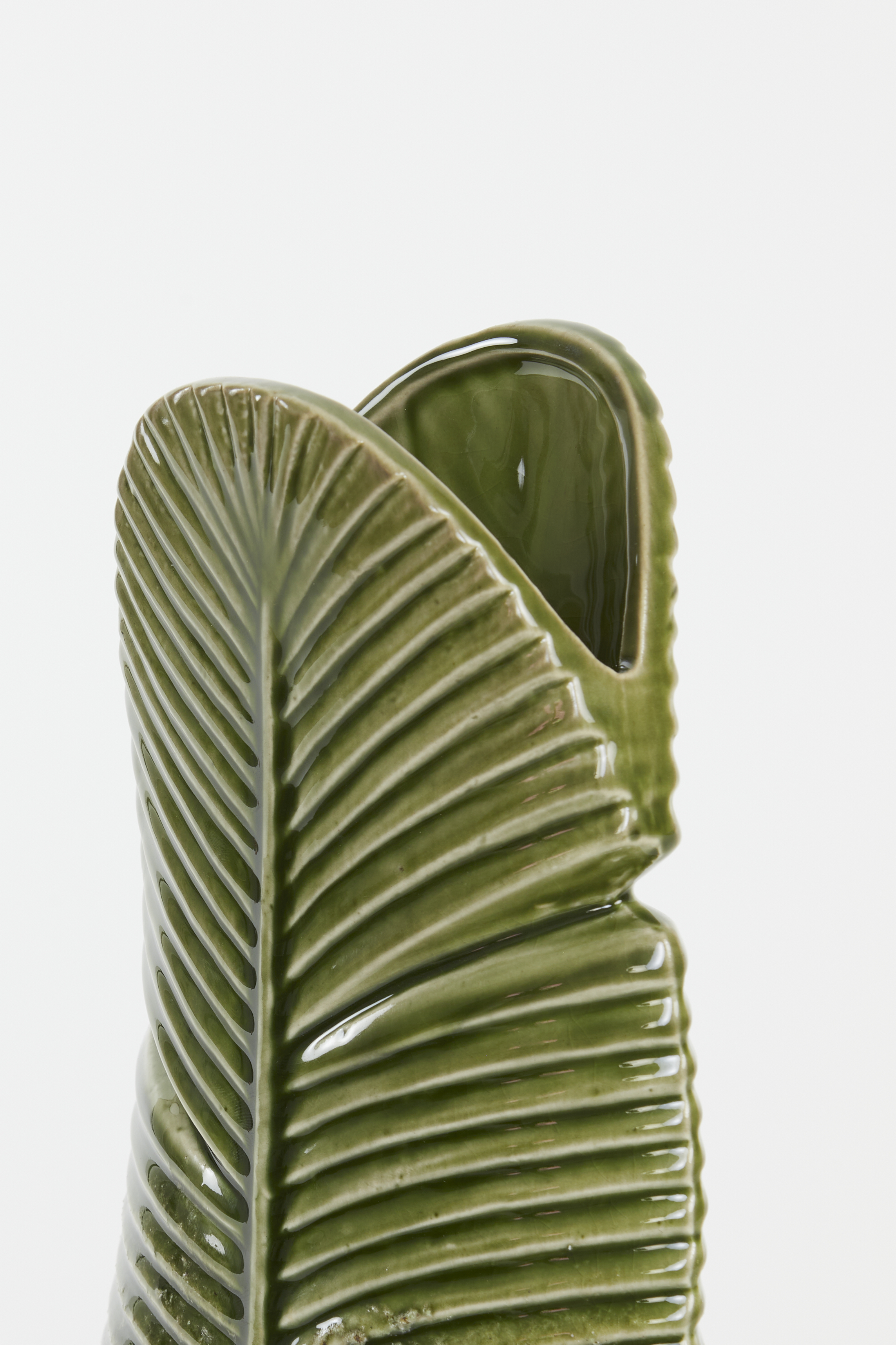 5813876 | Vaas deco 16x10x38,5 cm LOU - keramiek groen | Light & Living