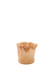 7797890 | Theelicht Ø12x12 cm MYRON - licht oranje | Light & Living