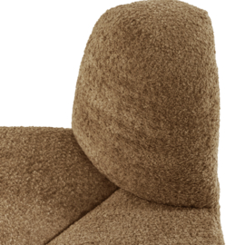 377901- WH | Mojo eetbank hoek rond rugleuning - wollig honinggeel | WOOOD